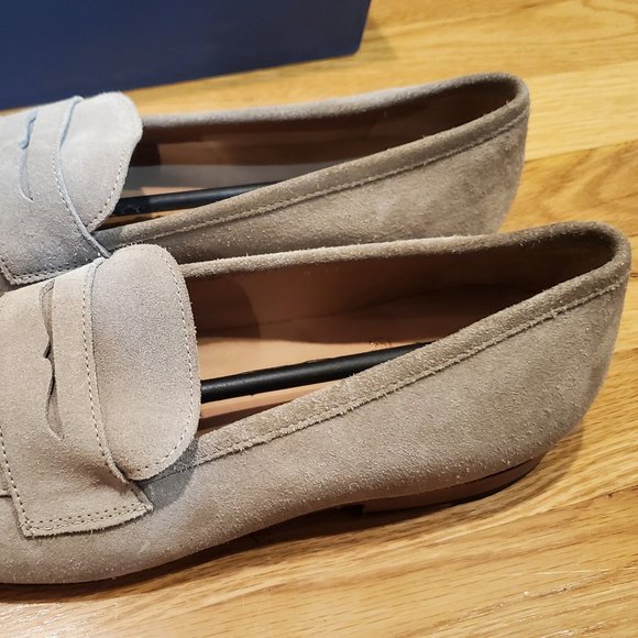 MENS SAN PENNY LOAFER - BEIGE SUEDE 11.5 LIKE NEW - Picture 5 of 8